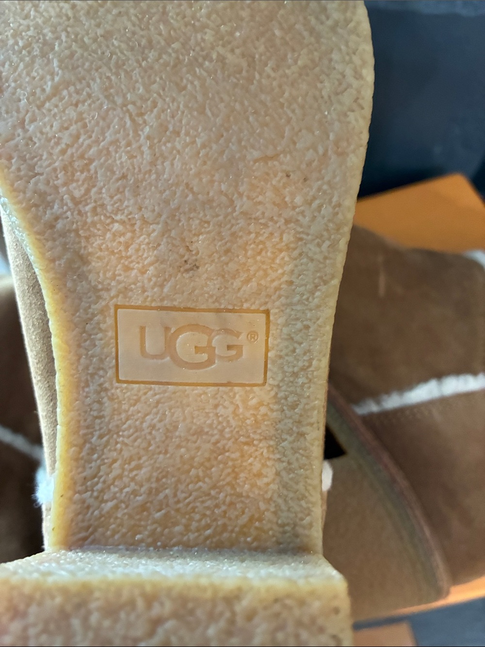 UGG Tall Suede Shearling-Lined Boots in Chestnut - Picture 12 of 12